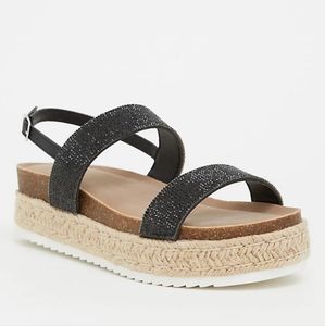 Torrid Black Rhinestone Platforms